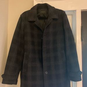 Banana Republic Men’s Black Peacoat